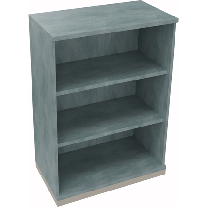Regal endless 3 Ordnerhöhen 800 x 1.133 x 442 mm (B x H x T) silberaluminium beton hell Produktbild pa_produktabbildung_1 XL