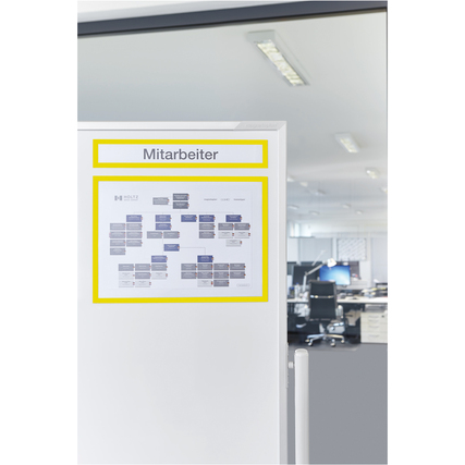 magnetoplan® Magnetrahmen Topsign 31,9 x 5,2 cm (B x H) gelb Produktbild pa_produktabbildung_1 XL