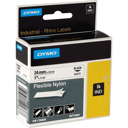 DYMO® Schriftbandkassette IND 24 mm x 3,5 m (B x L) weiß Produktbild pa_produktabbildung_2 XL