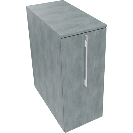 Beistellcontainer 463 x 1.115 x 900 mm (B x H x T) links offen beton hell Produktbild pa_produktabbildung_1 XL
