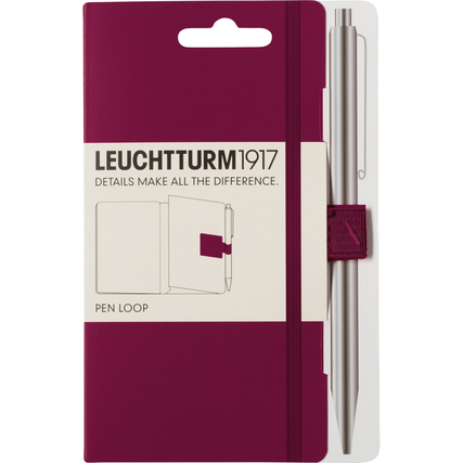 LEUCHTTURM 1917 Stiftehalter Pen Loop port red Produktbild pa_ohnedeko_1 XL