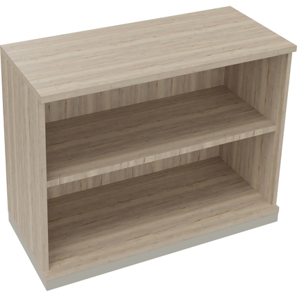 Regal endless 2 Ordnerhöhen 1.000 x 781 x 442 mm (B x H x T) silberaluminium eiche natur Produktbild pa_produktabbildung_1 XL