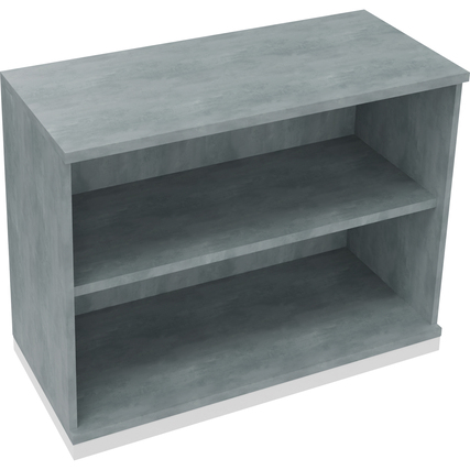 Regal endless 2 Ordnerhöhen 1.000 x 781 x 442 mm (B x H x T) verkehrsweiß beton hell Produktbild pa_produktabbildung_1 XL