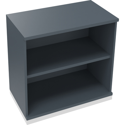 Regal endless 2 Ordnerhöhen 800 x 781 x 442 mm (B x H x T) verkehrsweiß lavagrau Produktbild pa_produktabbildung_1 XL