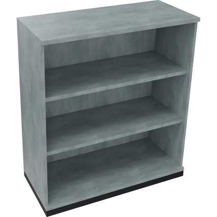 Regal endless 3 Ordnerhöhen 1.000 x 1.133 x 442 mm (B x H x T) anthrazit metallic beton hell Produktbild pa_produktabbildung_1 XL