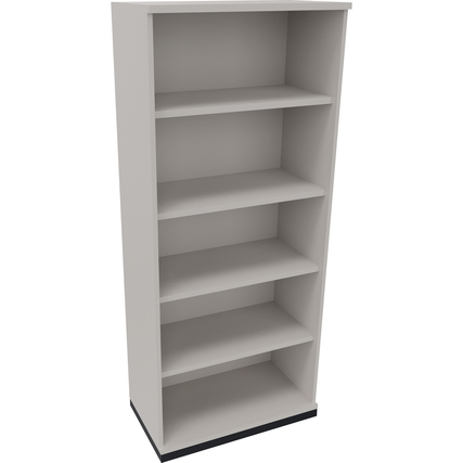 Regal endless 5 Ordnerhöhen 800 x 1.869 x 442 mm (B x H x T) anthrazit metallic lichtgrau Produktbild pa_produktabbildung_1 XL