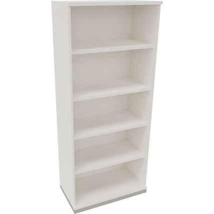 Regal endless 5 Ordnerhöhen 800 x 1.869 x 442 mm (B x H x T) silberaluminium diamant weiß Produktbild pa_produktabbildung_1 XL