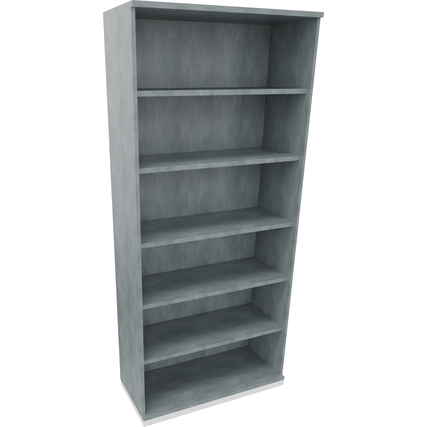 Regal endless 6 Ordnerhöhen 1.000 x 2.221 x 442 mm (B x H x T) verkehrsweiß beton hell Produktbild pa_produktabbildung_1 XL