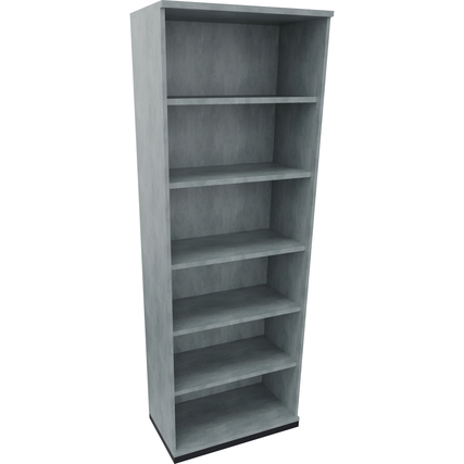 Regal endless 6 Ordnerhöhen 800 x 2.221 x 442 mm (B x H x T) anthrazit metallic beton hell Produktbild pa_produktabbildung_1 XL