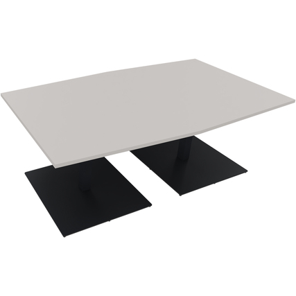 Konferenztisch communication 2.000 x 720 x 1.000/1.100 mm (B x H x T) anthrazit metallic lichtgrau Produktbild pa_produktabbildung_1 XL