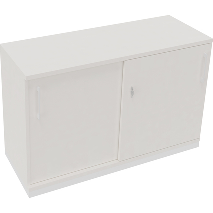 Schiebetürenschrank endless 1.200 x 781 x 442 mm (B x H x T) verkehrsweiß diamantweiß Produktbild pa_produktabbildung_1 XL