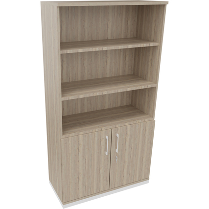 Regalschrank endless 1.000 x 1.869 x 442 mm (B x H x T) verkehrsweiß eiche natur Produktbild pa_produktabbildung_1 XL