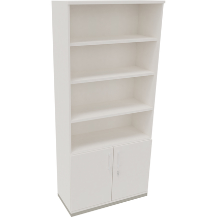 Regalschrank endless 1.000 x 2.221 x 442 mm (B x H x T) silberaluminium diamant weiß Produktbild pa_produktabbildung_1 XL