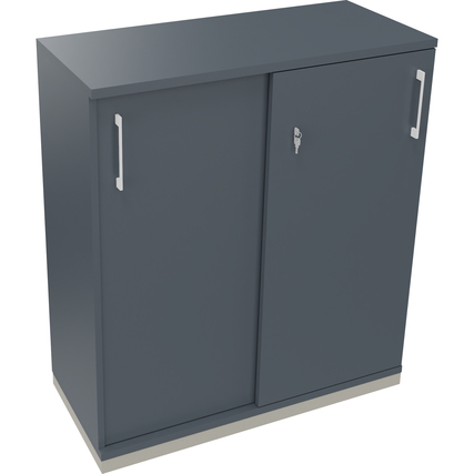Schiebetürenschrank endless silberaluminium lavagrau Produktbild pa_produktabbildung_1 XL