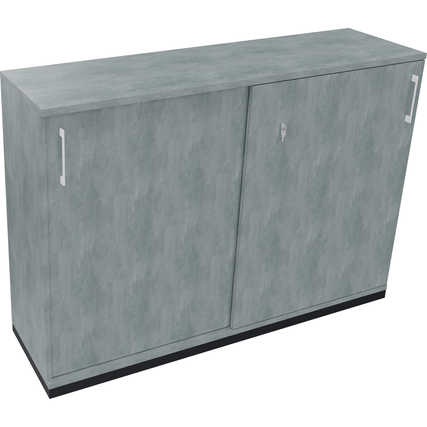 Schiebetürenschrank endless 1.600 x 1.133 x 442 mm (B x H x T) anthrazit metallic beton hell Produktbild pa_produktabbildung_1 XL