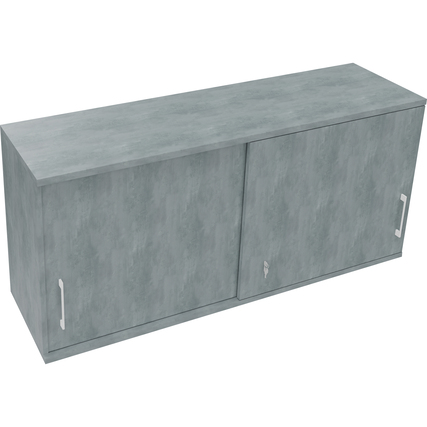 Aufsatzschrank endless 1.600 x 736 x 442 mm (B x H x T) 2 Ordnerhöhen beton hell Produktbild pa_produktabbildung_1 XL