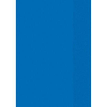 Blauer Heftschoner für DIN A4-Formate in einfacher Gestaltung.