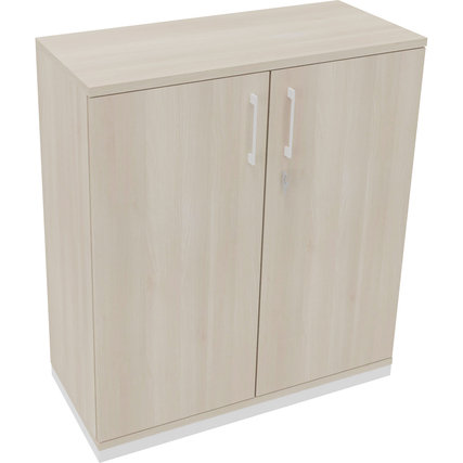 Flügeltürenschrank endless 1.000 x 1.133 x 442 mm (B x H x T) verkehrsweiß akazie hell Produktbild pa_produktabbildung_1 XL