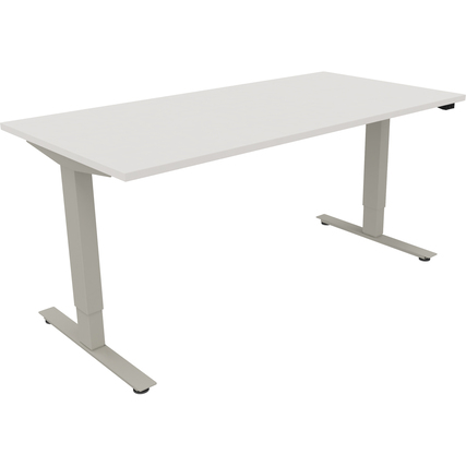 Schreibtisch Move 2.0 1.600 x 625-1.285 x 800 mm (B x H x T) diamant weiß silberaluminium Produktbild pa_produktabbildung_1 XL