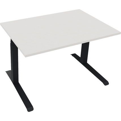 Schreibtisch all in one 1.200 x 645-1.275 x 800 mm (B x H x T) diamant weiß anthrazit metallic Produktbild pa_produktabbildung_1 XL