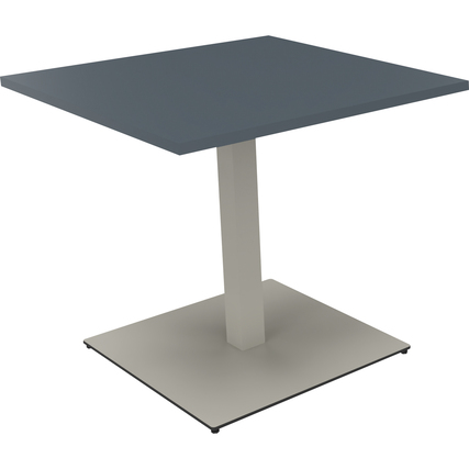 Konferenztisch communication 800 x 720 x 800 mm (B x H x T) silberaluminium lavagrau Produktbild pa_produktabbildung_1 XL