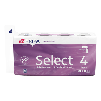 Fripa Toilettenpapier Select 4-lagig Produktbild pa_produktabbildung_1 XL
