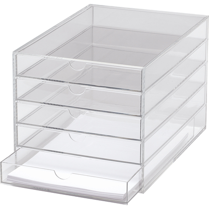MAUL Schubladenbox Acryl 5 Schubladen Produktbild pa_ohnedeko_1 XL