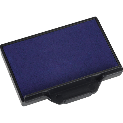 Ersatzkissen für Stempel in rechteckiger Form mit blauer Farbfläche.