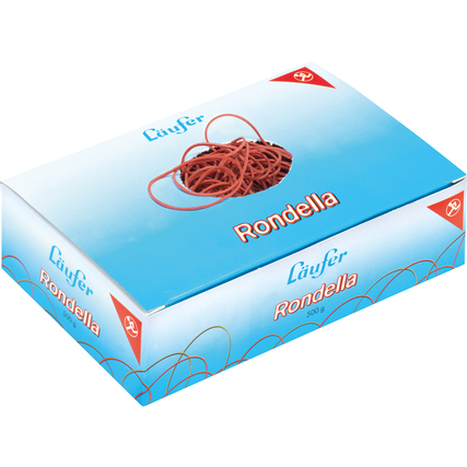 Läufer Gummiring RONDELLA 65mm Naturkautschuk rot 500 g/Pack.