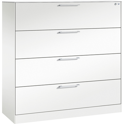 C+P Hängeregistraturschrank Asisto 3-bahnig verkehrsweiß Produktbild pa_produktabbildung_2 XL