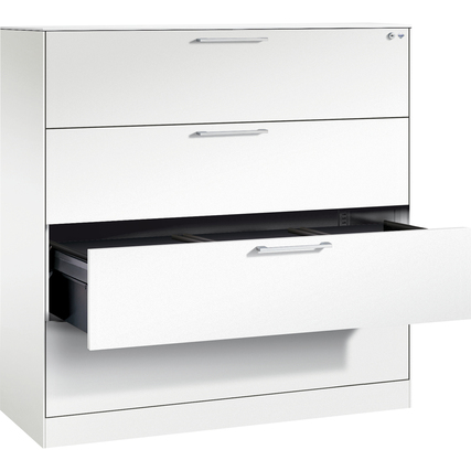C+P Hängeregistraturschrank Asisto 3-bahnig verkehrsweiß Produktbild pa_produktabbildung_1 XL