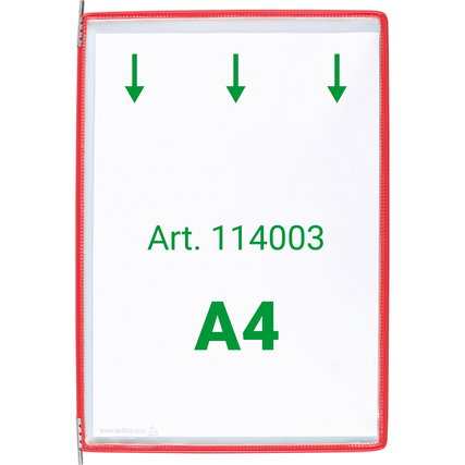 DJOIS Sichttafel Tarifold rot Produktbild pa_produktabbildung_1 XL