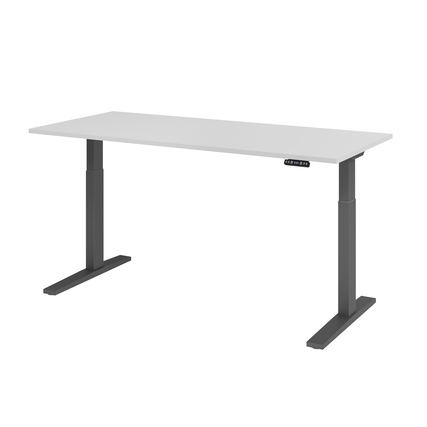Hammerbacher Schreibtisch 1.800 x 700-1.200 x 800 mm (B x H x T) grau graphit Produktbild pa_produktabbildung_1 XL
