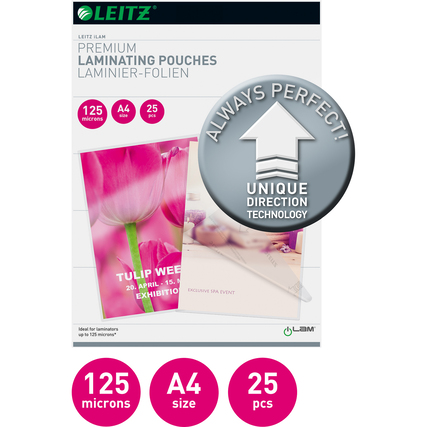 Leitz Laminierfolie iLAM DIN A4 Produktbild pa_produktabbildung_1 XL