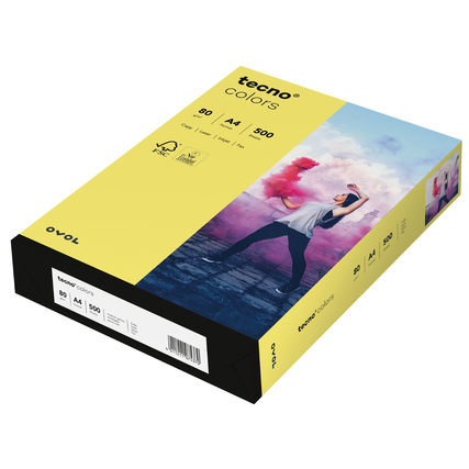 tecno Kopierpapier Colors DIN A4 80 g/m² 500 Bl./Pack. hellchamois Produktbild pa_produktabbildung_2 XL