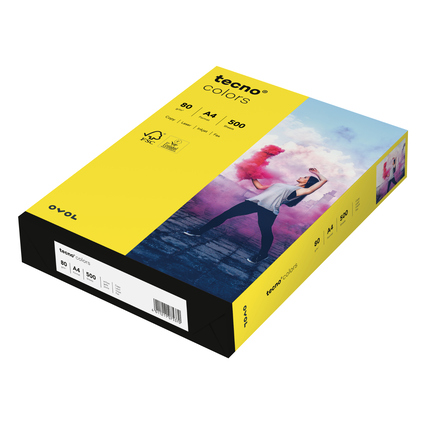 tecno Kopierpapier Colors DIN A4 80 g/m² 500 Bl./Pack. hellchamois Produktbild pa_produktabbildung_4 XL