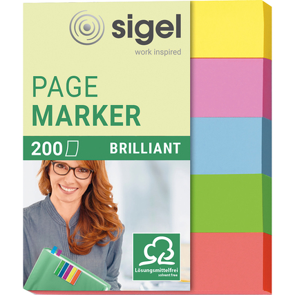 SIGEL Haftmarker Brillant 50 x 12 mm (B x H) Produktbild pa_produktabbildung_1 XL