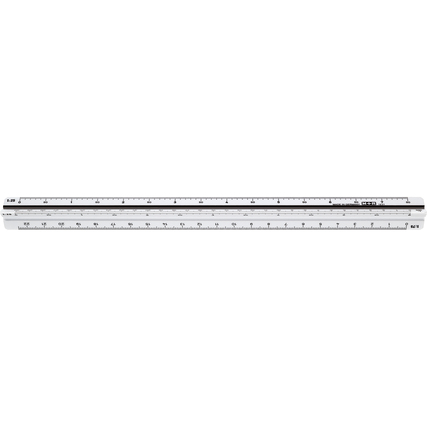 M+R Dreikantmaßstab Architekt: 1:20, 1:25, 1:50, 1:75, 1:100, 1:125 Produktbild pa_produktabbildung_1 XL