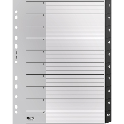 Leitz Zahlenregister Recycle 1-10 Produktbild pa_produktabbildung_1 XL