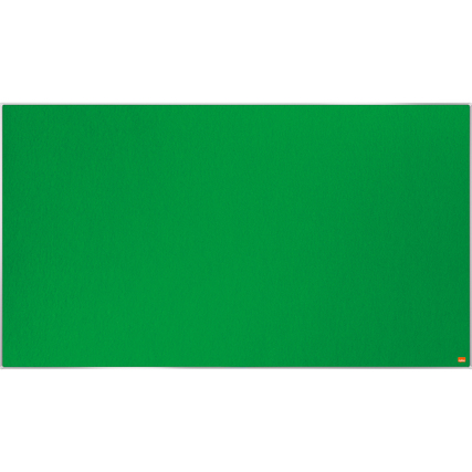 Grüne Pinnwand im Widescreen Format mit schlankem Rahmen und großer Filzoberfläche.