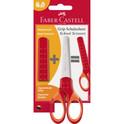 Faber-Castell Bastelschere GRIP gerade 135 mm rot Produktbild pa_produktabbildung_1 XL