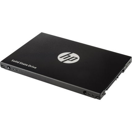 Interne 2,5" SSD mit 250 GByte, schwarzes Gehäuse und HP-Logo auf der Oberseite.
