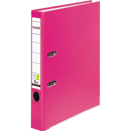 Falken Ordner Color Vegan Kunststoff DIN A4 50 mm pink Produktbild pa_produktabbildung_1 XL