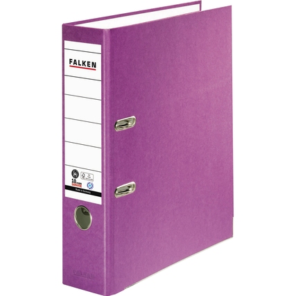 Falken Ordner Recycolor DIN A4 80 mm violett Produktbild pa_produktabbildung_1 XL