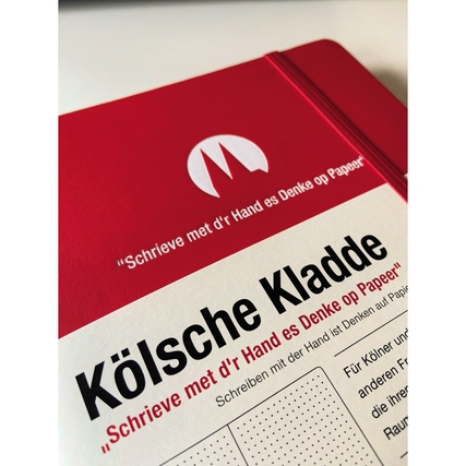 Notizbuch Ortloffs Kölsche Kladde DIN A5 punktkariert (dotted) rot Produktbild pa_produktabbildung_1 XL