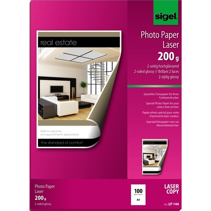 SIGEL Laserpapier 200 g/m² Produktbild pa_produktabbildung_1 XL