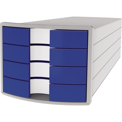 HAN Schubladenbox IMPULS geschlossen lichtgrau blau Produktbild pa_produktabbildung_1 XL