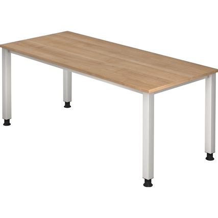 Hammerbacher Schreibtisch Q-Serie 1.800 x 685-810 x 800 mm (B x H x T) nussbaum Produktbild pa_produktabbildung_1 XL