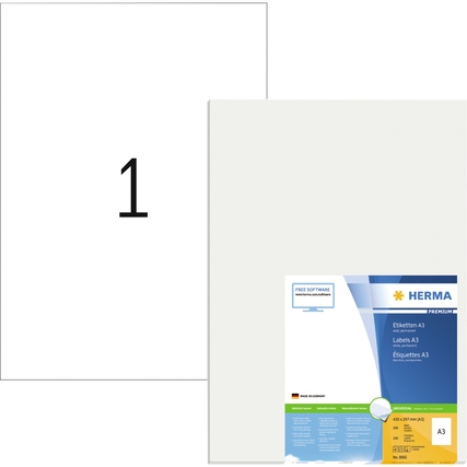 HERMA Universaletikett PREMIUM 297 x 420 mm (B x H) Produktbild pa_produktabbildung_1 XL