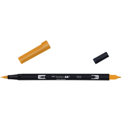 Pinselstift mit zwei Spitzen, eine feine und eine flexible Pinselspitze, in scarlet.